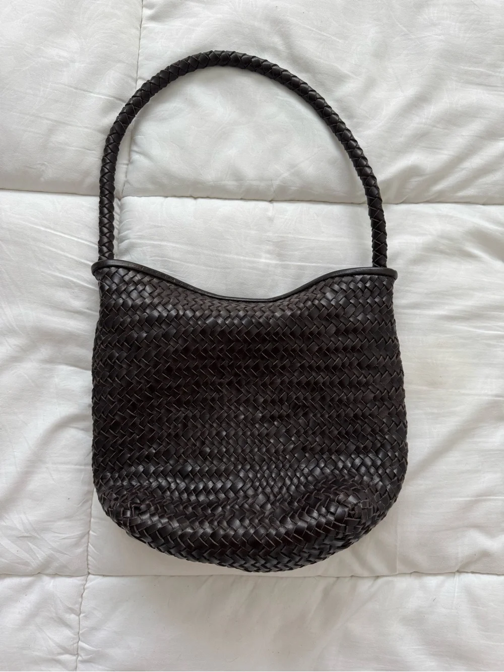 Madewell The Signature Woven Shoulder Bag in Coffee Bean NT928 - Picture 6 of 7